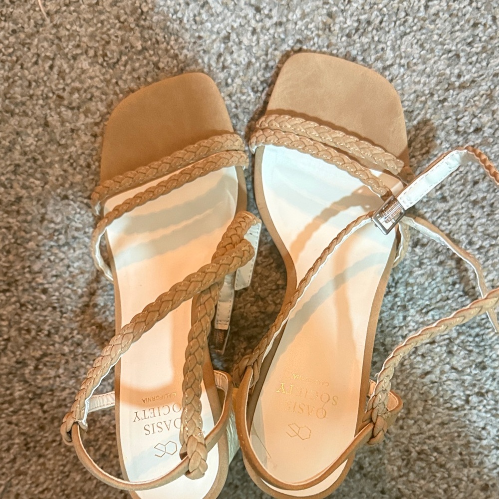 Society Women's Braided Tan Sandals
